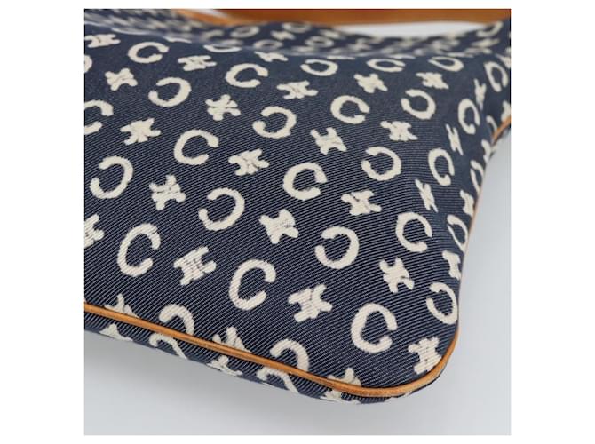 Céline CELINE C Macadam Canvas Shoulder Bag Navy Silver - vista 10