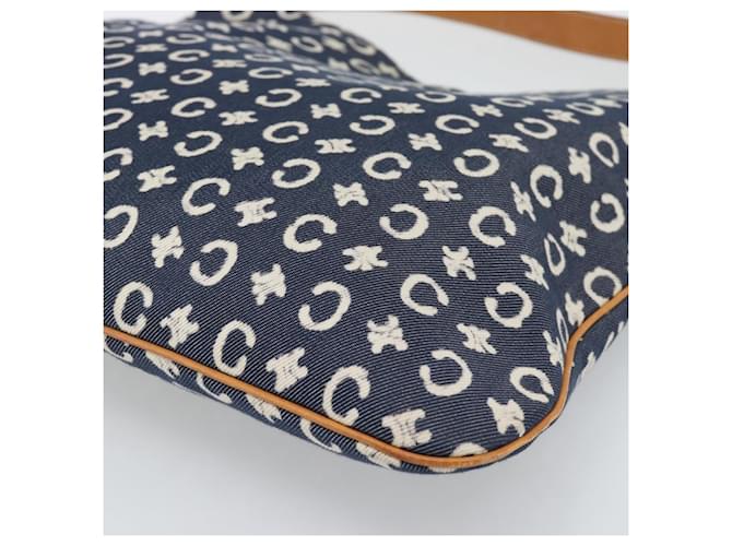 Céline CELINE C Macadam Canvas Shoulder Bag Navy Silver - vista 12