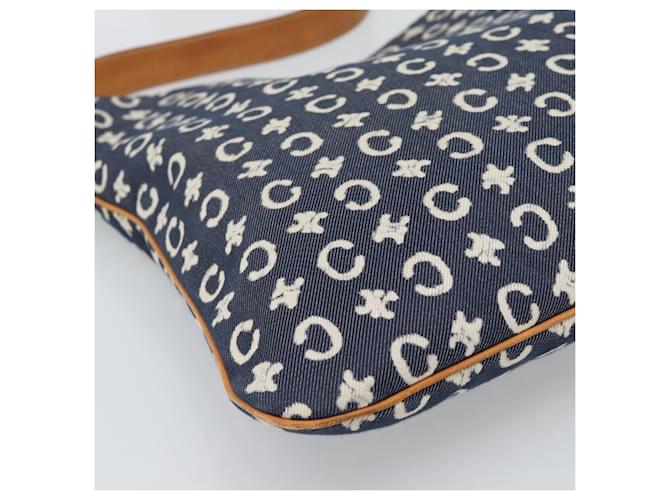 Céline CELINE C Macadam Canvas Shoulder Bag Navy Silver - vista 13