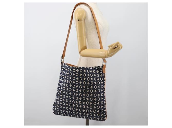 Céline CELINE C Macadam Canvas Shoulder Bag Navy Silver - vista 21