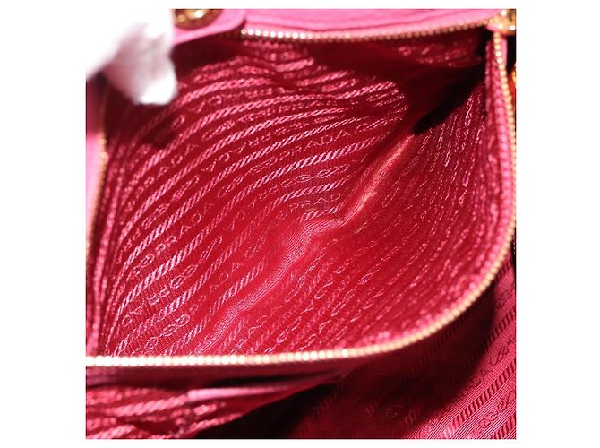 PRADA Hand Bag Vittero Dino Leather 2way Pink Gold - vista 23