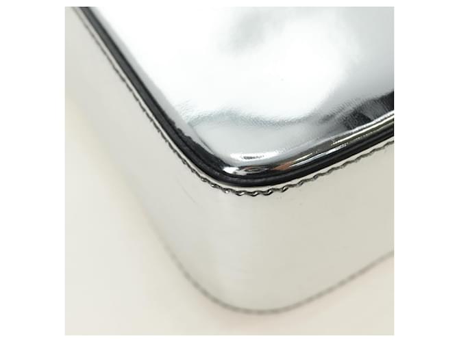 PRADA Hand Bag Patent Leather 2way Silver - vista 19