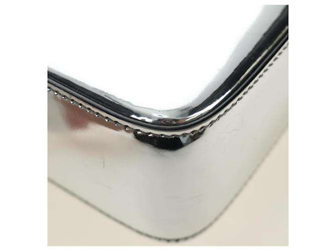PRADA Hand Bag Patent Leather 2way Silver - vista 21