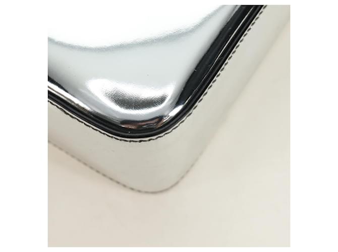 PRADA Hand Bag Patent Leather 2way Silver - vista 22