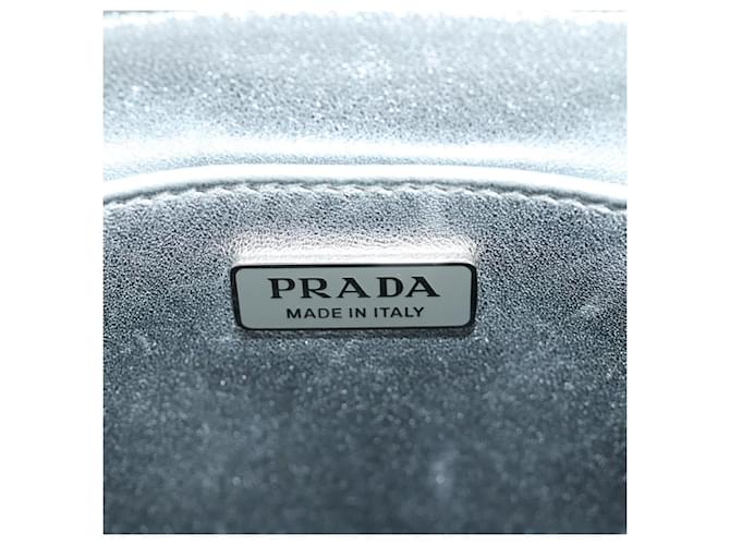 PRADA Hand Bag Patent Leather 2way Silver - vista 25