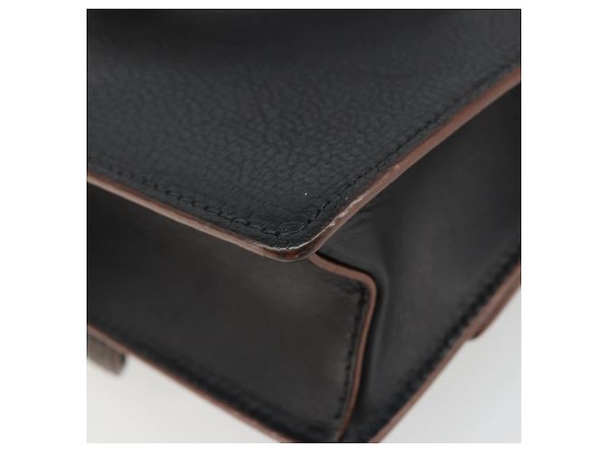 Miu Miu Shoulder Bag Leather Black Gold - vista 15
