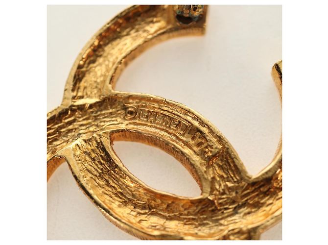 CHANEL COCO Mark Brooch metal Gold Tone CC - vista 12