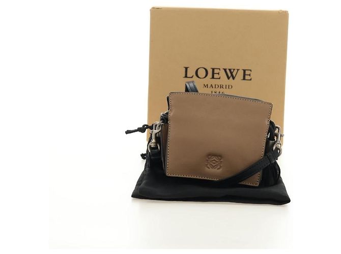 LOEWE Pouch Shoulder Bag Leather Brown - view 12