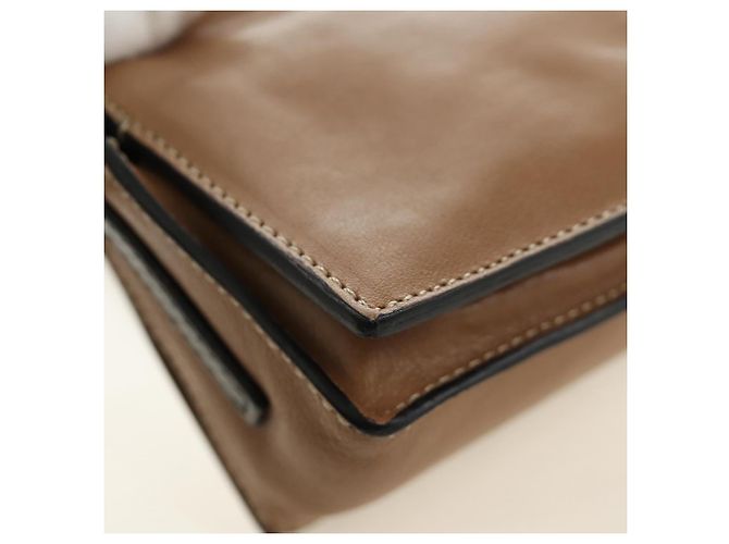 LOEWE Pouch Shoulder Bag Leather Brown - view 15
