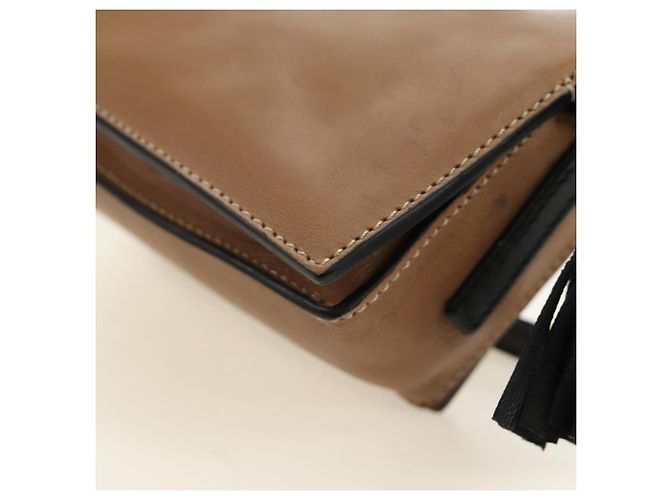 LOEWE Pouch Shoulder Bag Leather Brown - view 16