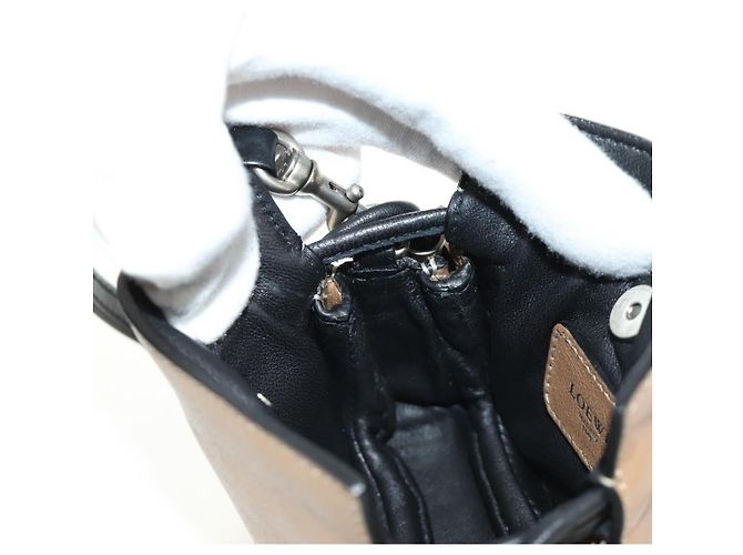 LOEWE Pouch Shoulder Bag Leather Brown - view 21