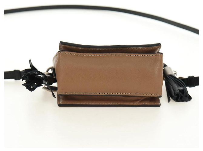LOEWE Pouch Shoulder Bag Leather Brown - view 5