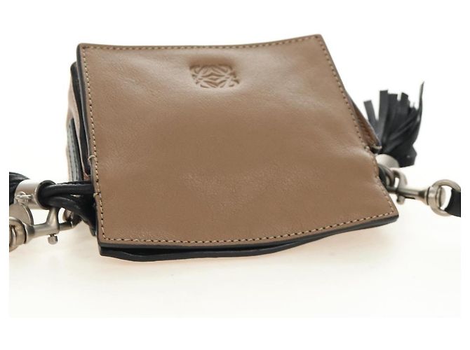 LOEWE Pouch Shoulder Bag Leather Brown - view 6