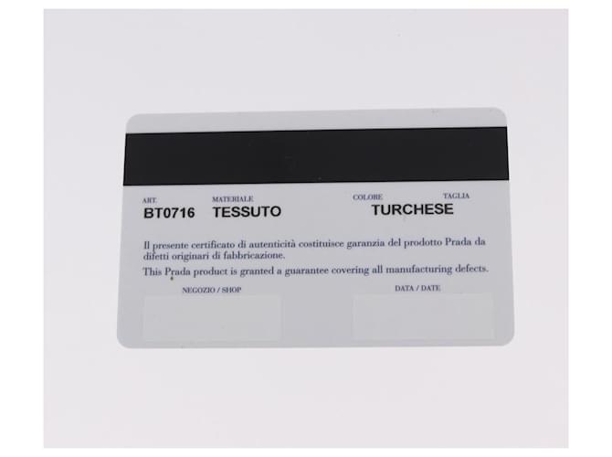 PRADA Shoulder Bag Nylon Light Blue Silver - vista 12