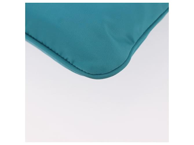 PRADA Shoulder Bag Nylon Light Blue Silver - vista 17