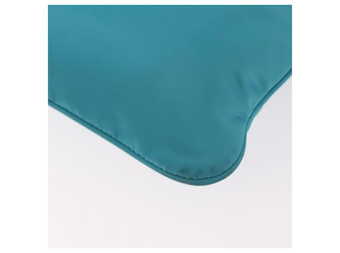 PRADA Shoulder Bag Nylon Light Blue Silver - vista 19