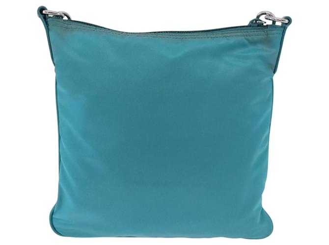 PRADA Shoulder Bag Nylon Light Blue Silver - vista 2