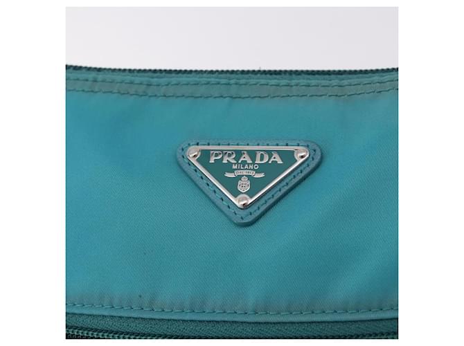 PRADA Shoulder Bag Nylon Light Blue Silver - vista 20