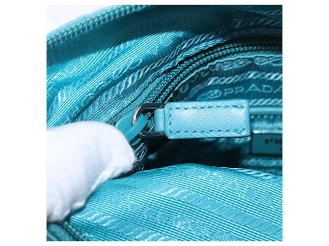PRADA Shoulder Bag Nylon Light Blue Silver - vista 26