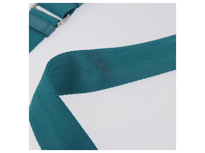 PRADA Shoulder Bag Nylon Light Blue Silver - vista 8