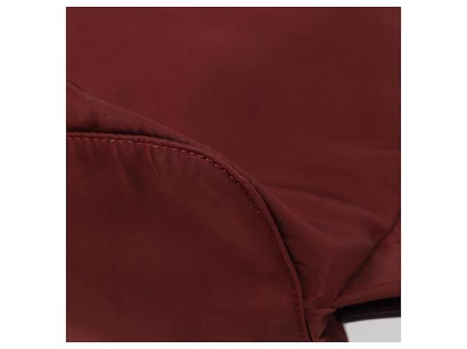 PRADA Rucksack Nylon Rot Silber - Ansicht 18