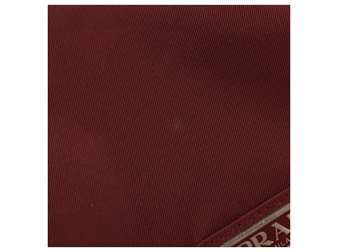 PRADA Rucksack Nylon Rot Silber - Ansicht 9