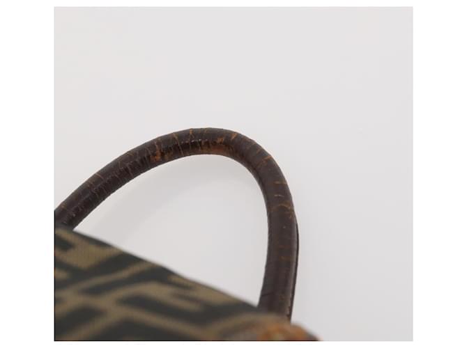 FENDI Zucca Canvas Backpack Brown Black - vista 14