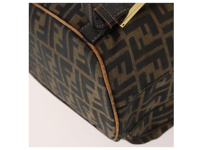 FENDI Zucca Canvas Backpack Brown Black - vista 18
