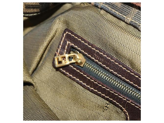 FENDI Zucca Canvas Backpack Brown Black - vista 25