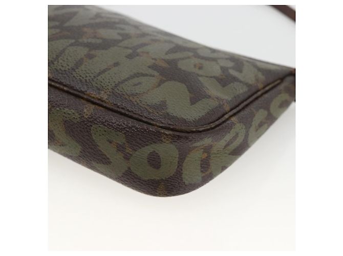 LOUIS VUITTON Monogram graffiti Pochette Pouch Khaki M92191 LV - vista 10