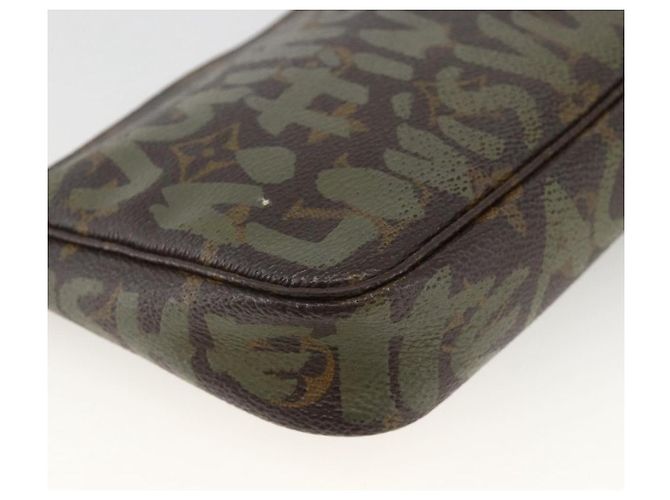 LOUIS VUITTON Monogram graffiti Pochette Pouch Khaki M92191 LV - vista 11