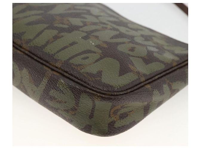 LOUIS VUITTON Monogram graffiti Pochette Pouch Khaki M92191 LV - vista 12