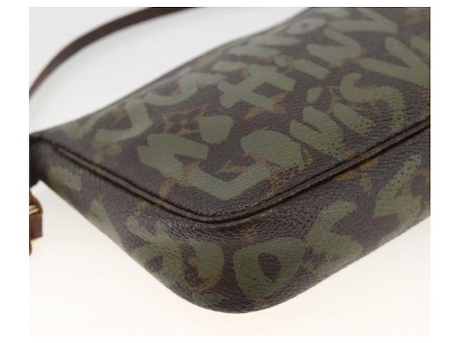 LOUIS VUITTON Monogram graffiti Pochette Pouch Khaki M92191 LV - vista 13