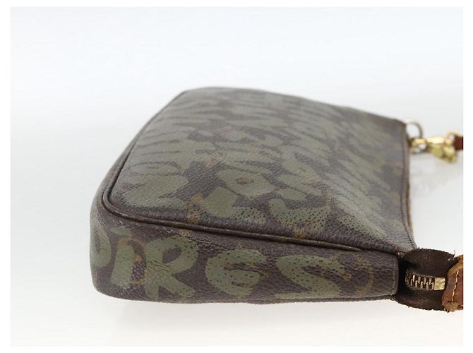 LOUIS VUITTON Monogram graffiti Pochette Pouch Khaki M92191 LV - vista 5