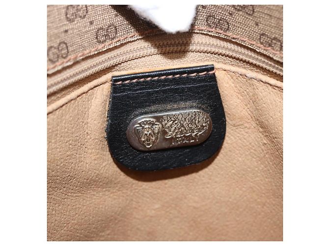GUCCI Micro GG Supreme Web Sherry Line Bag PVC Beige Silver - vista 18