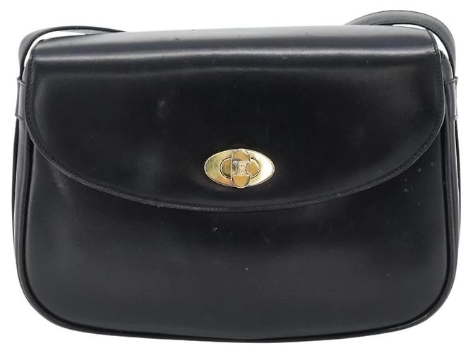 Céline CELINE Shoulder Bag Leather Black Gold - vista 13