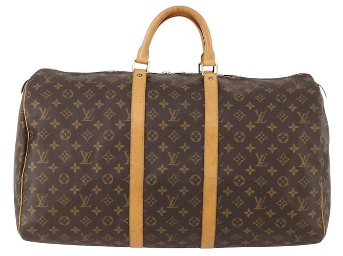 LOUIS VUITTON Monogram Keepall 55 Boston Bag M41424 LV - vista 13