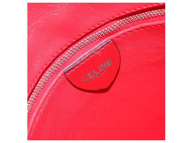 Céline CELINE Circle Shoulder Bag Leather Bordeaux Gold - vista 18