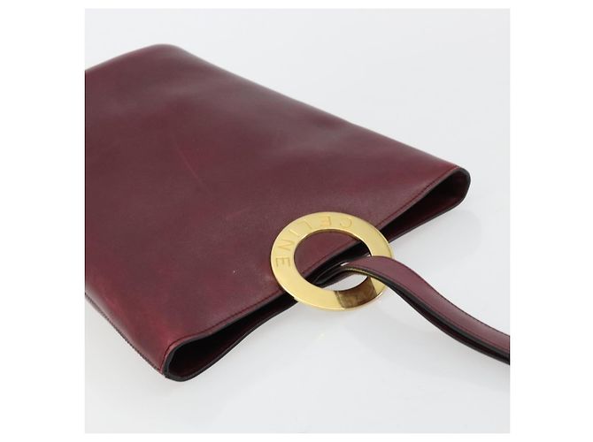 Céline CELINE Circle Shoulder Bag Leather Bordeaux Gold - vista 6