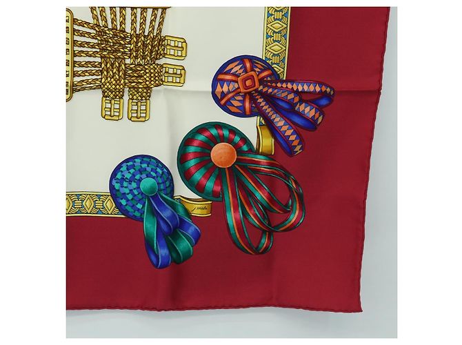 Hermès HERMES Carre 90 Scarf  LES RUBANS DU CHEVAL  Silk Multicolor - vista 10