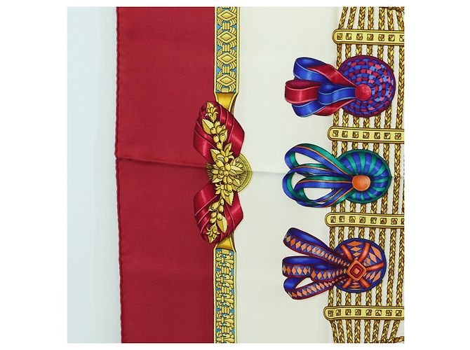 Hermès HERMES Carre 90 Scarf  LES RUBANS DU CHEVAL  Silk Multicolor - vista 5