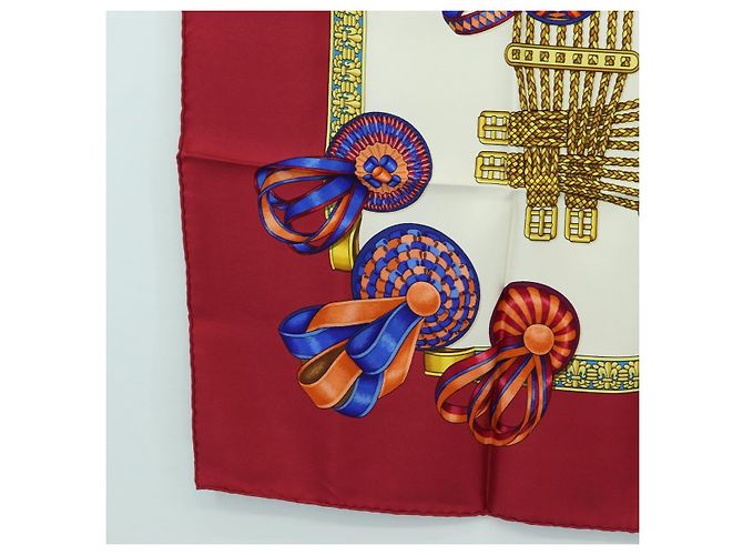 Hermès HERMES Carre 90 Scarf  LES RUBANS DU CHEVAL  Silk Multicolor - vista 8