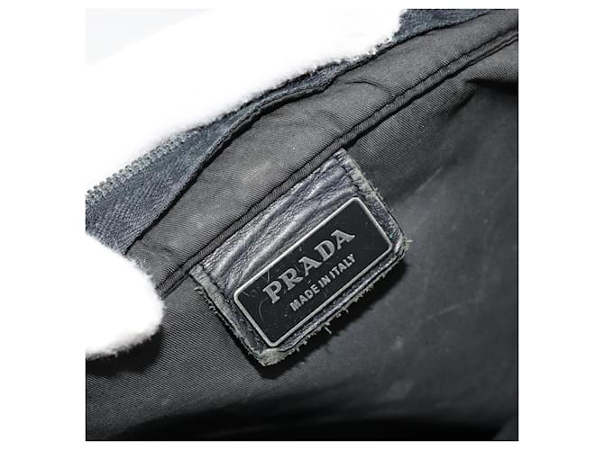 PRADA Shoulder Bag Nylon Black Silver - vista 10