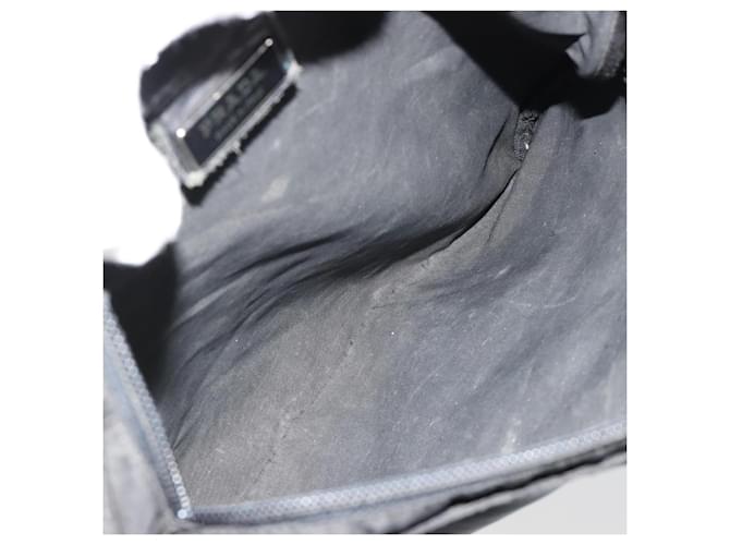 PRADA Shoulder Bag Nylon Black Silver - vista 11