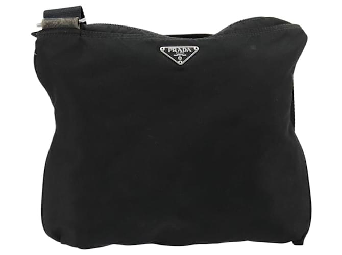 PRADA Shoulder Bag Nylon Black Silver - vista 13