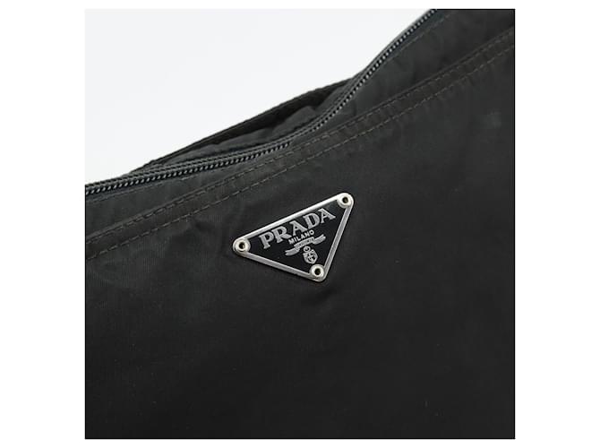 PRADA Shoulder Bag Nylon Black Silver - vista 19