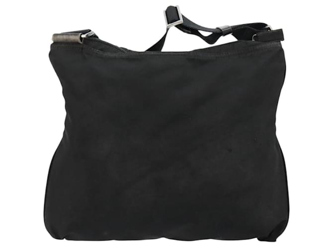 PRADA Shoulder Bag Nylon Black Silver - vista 2