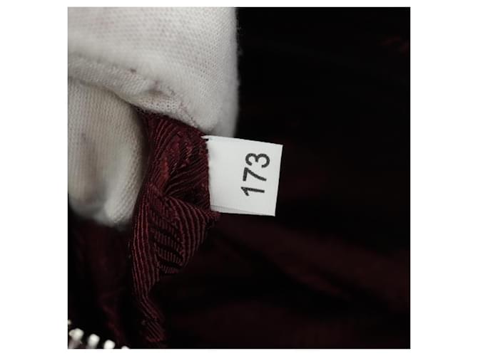 PRADA Shoulder Bag Nylon Bordeaux Silver - vista 11