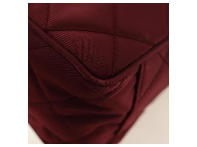 PRADA Shoulder Bag Nylon Bordeaux Silver - vista 17