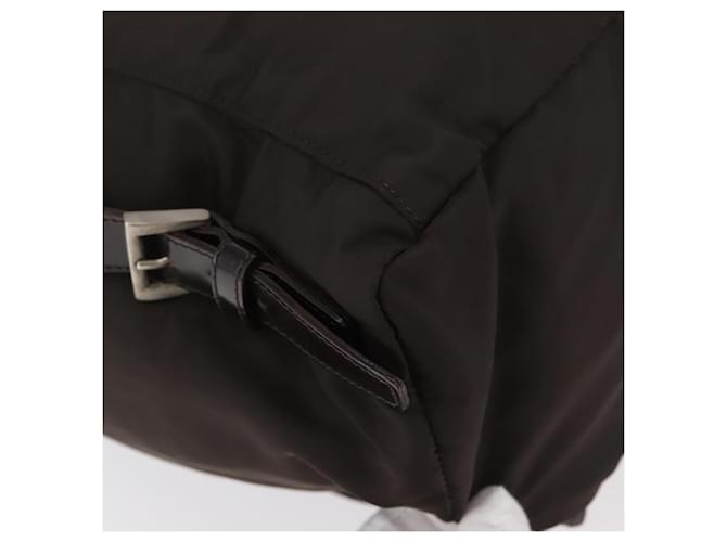 PRADA Backpack Nylon Brown Silver - vista 18